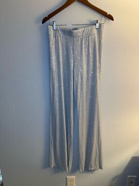wild fable Cream Metallic Sequins Pants
